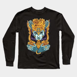 the Queen of Darkness Design Long Sleeve T-Shirt